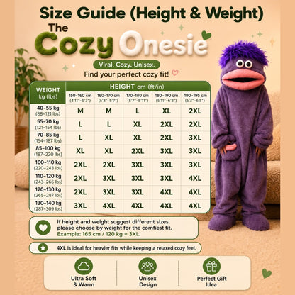 The Cozy Onesie™ – Soft Plush Adult Character Onesie